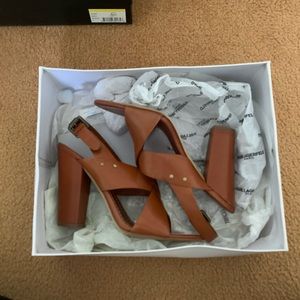 ASH Brown Leather Heel Sz 8.5